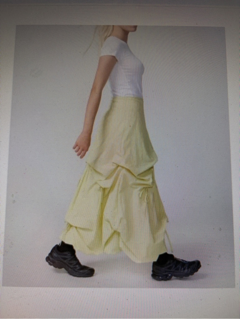 Urban Outfitters Fiona Ruched Victorian Style Maxi Skirt